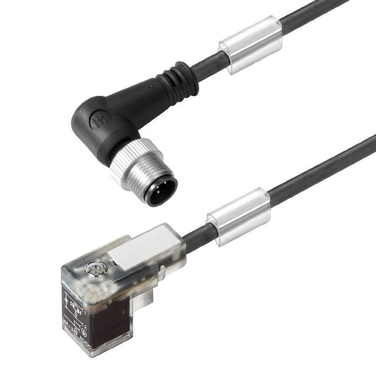 1857720150 - 1.5m Black PUR Valve Cable with 90° Plug