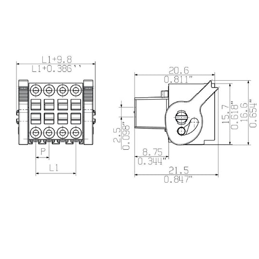 1944800000 - 3.50mm Female PCB Plug Connector with 16 Poles  (Pack of 54)