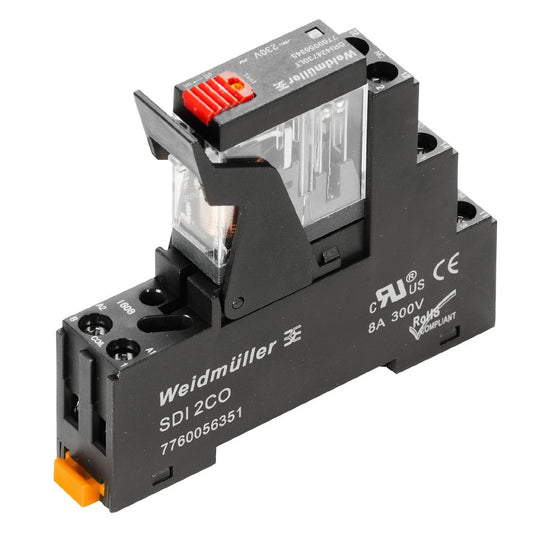 2476780000 - 24V AC Relay Module with Test Button and 10A Capacity  (Pack of 10)