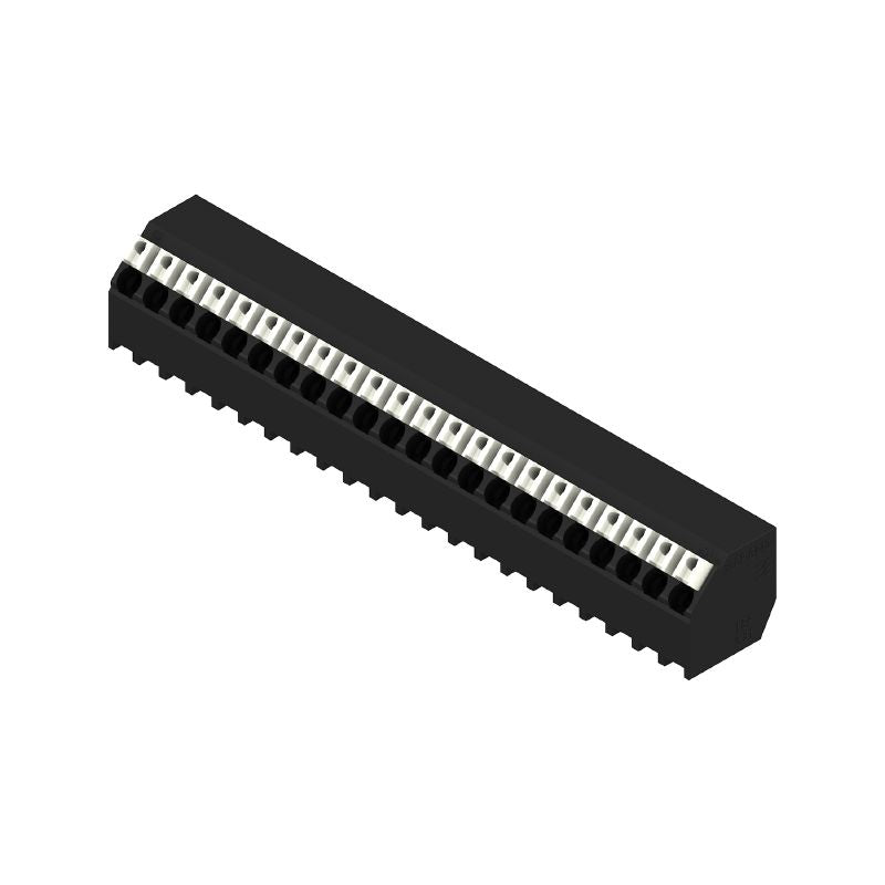 1885620000 - 3.81mm Black PCB Terminal, 22 Poles, 135° Angle  (Pack of 6)