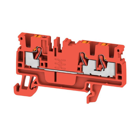 1521800000 - Red Feed-Through Terminal for 2.5 mm² Wire, 24A Max  (Pack of 100)
