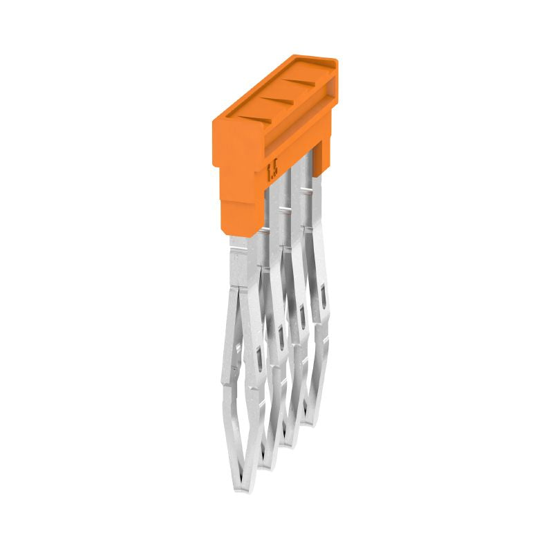 1985490000 - Orange 4-Pole ZQV Cross-Connector, 12.5mm x 21.9mm, 17.5A  (Pack of 60)