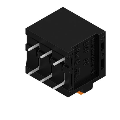 1424770000 - 5.00mm Black Circuit Board Terminals, 3-Pole, Push-In Connection  (Pack of 90)