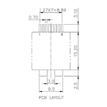 2514600000 - 180° RJ45 Modular Jack, 8 Pole Connector for Cat. 5  (Pack of 300)