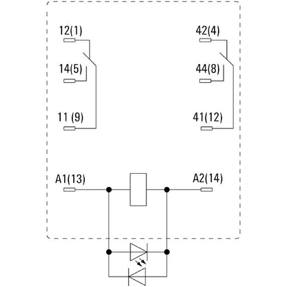 7760056077 - 24V DC Relay with Gold-Plated AgNi Contacts, 10A Capacity  (Pack of 20)