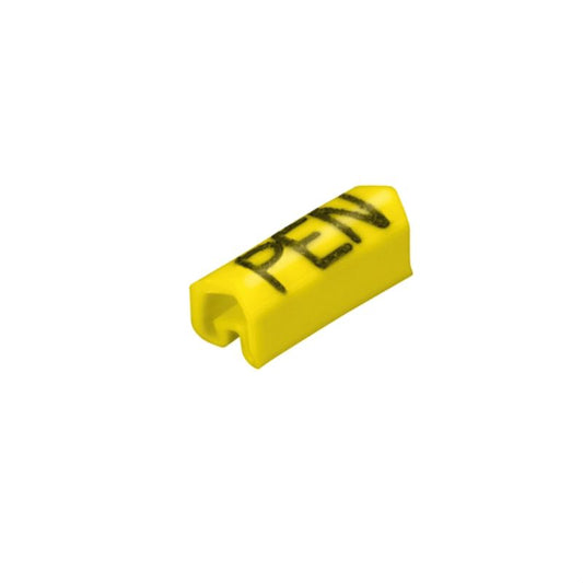 0252111734 - Yellow 9mm Cable Markers for 1.3-3mm Diameter Cables  (Pack of 100)