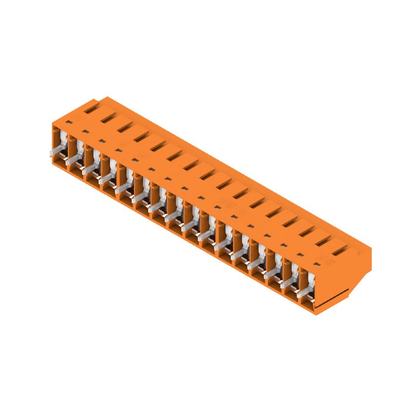 1001970000 - 5.08mm 16-Pole PCB Terminal with 3.2mm Pins, Orange  (Pack of 18)