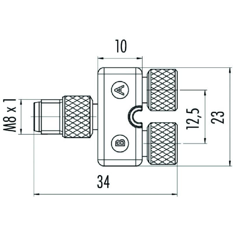 1805660000 - Versatile M8 Connector with Robust Design and UL Certification