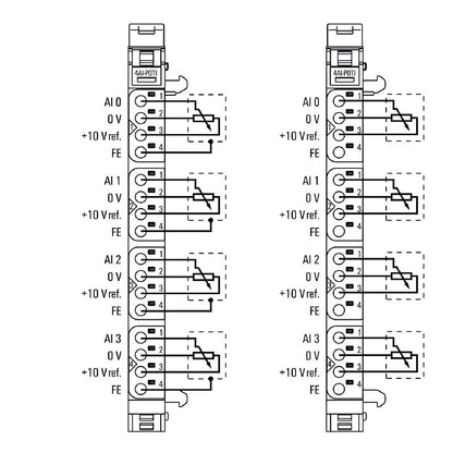 2001670000 - Compact IP20 Remote I/O Module with 4 Analog Inputs, 16-Bit Resolution