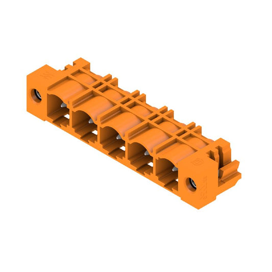 1472640000 - 5-Pole 7.62mm PCB Connector, 270° Angle, Orange  (Pack of 50)