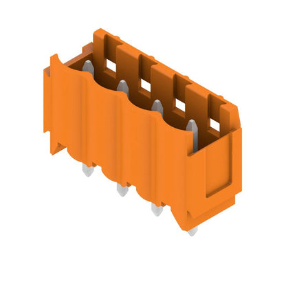 1581800000 - 5mm Male Header Connector with 4 Poles, Tinned Solder Pins  (Pack of 100)