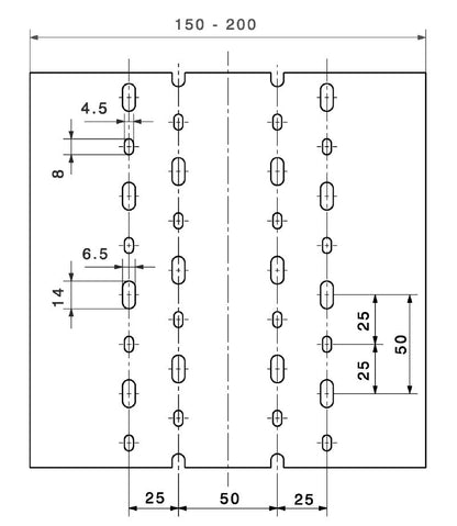 2589010000 - 2000mm PVC Cable Duct for Effective Cable Management  (Pack of 8)