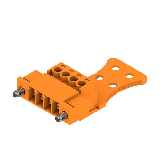 1237550000 - 3.81mm 4-Pole PCB Connector at 180° Angle  (Pack of 50)