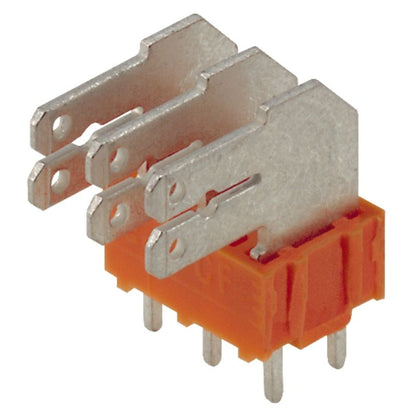 1273800000 - 5mm Pitch PCB Terminals, 10 Poles, 3.5mm Pin Length, Orange  (Pack of 50)
