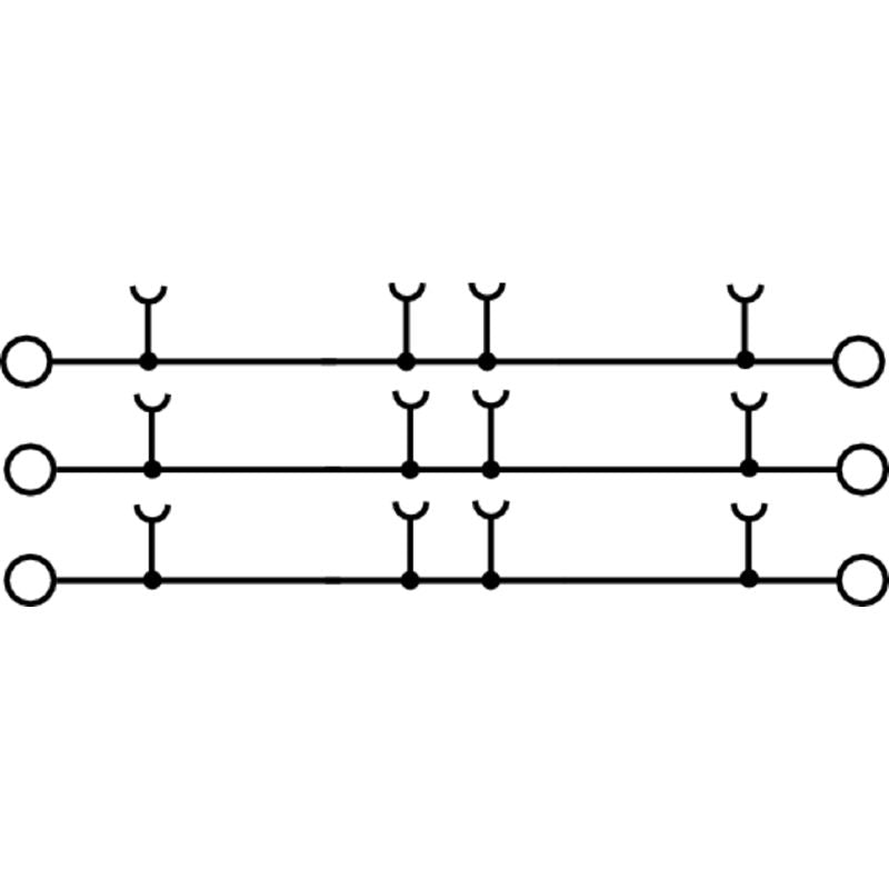 2552100000 - Dark Beige 35mm² Feed-Through Terminal, 125A Push-In Design