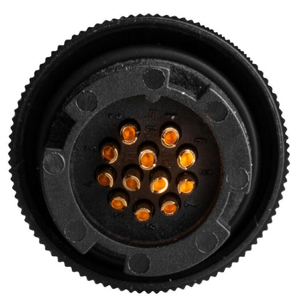 1925870000 - M12 Field Attachable Connector, IP67 Waterproof, Gold-Plated Contacts