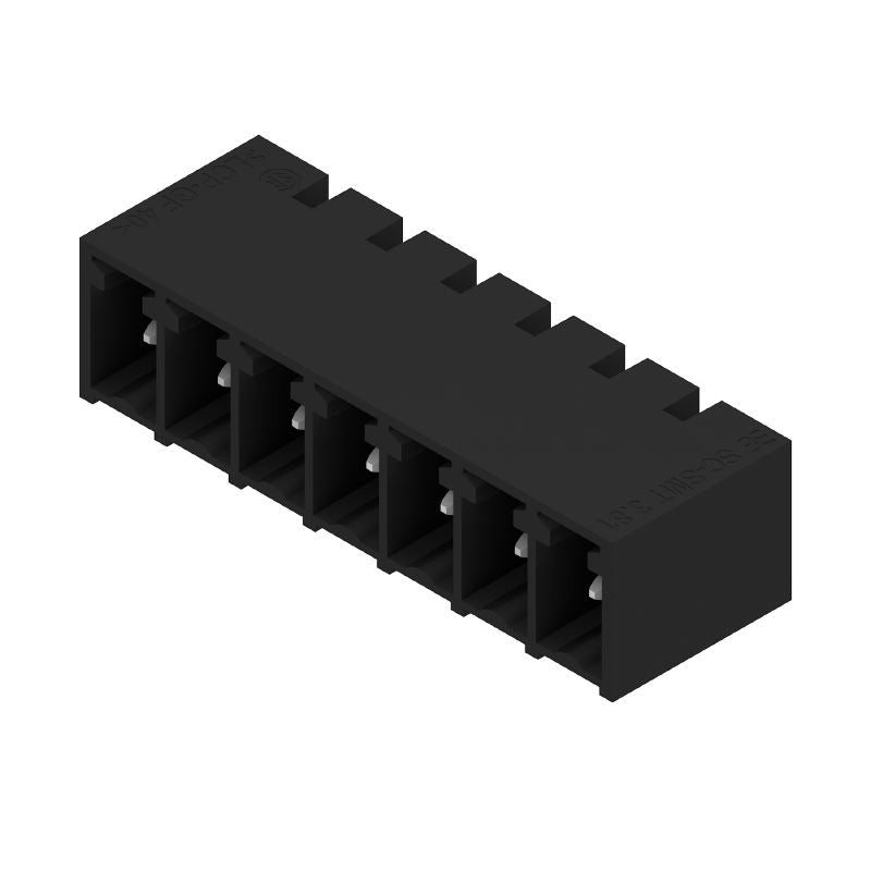 1863190000 - 3.81mm 7-Pole THT Black Male Header Connector, 90° Angle  (Pack of 400)