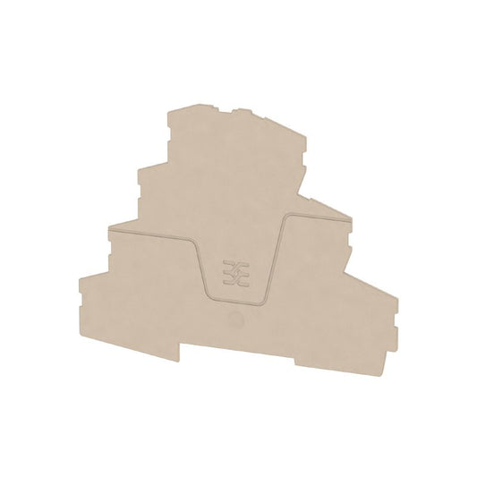 2433820000 - AEP MC 2.5 End Plate, 87.7mm Depth, Dark Beige  (Pack of 25)
