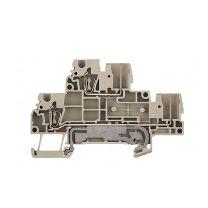 1815160000 - Compact 2.5mm² Double-Tier Terminal, 52mm Deep, Dark Beige  (Pack of 50)