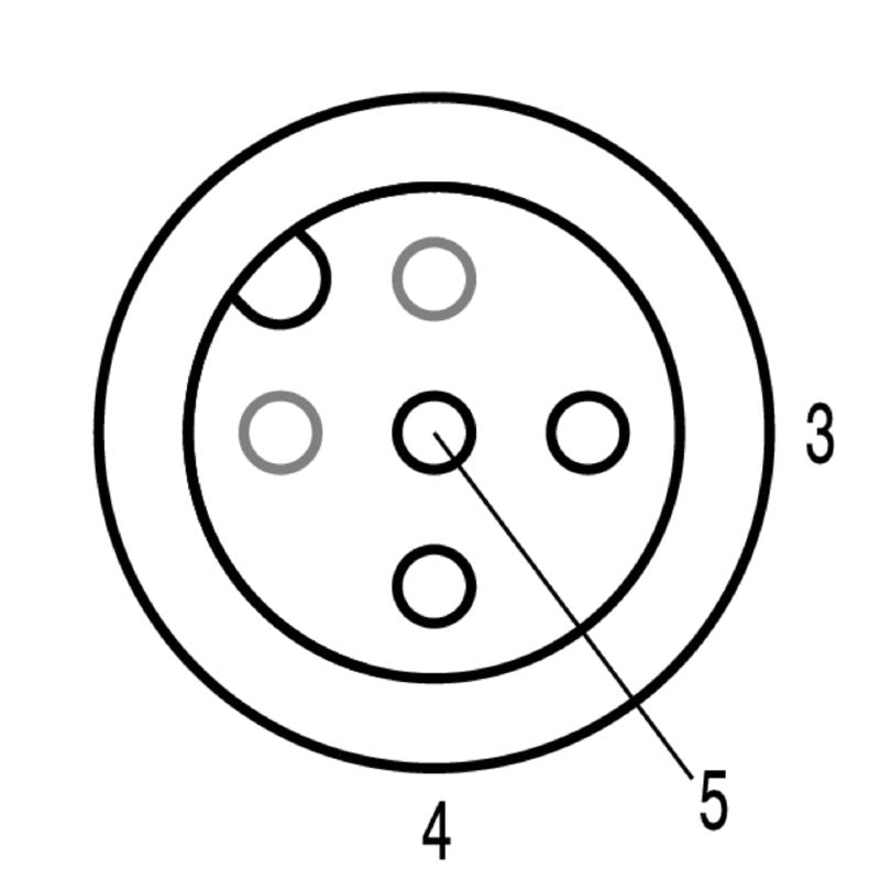 1852730000 - M12 Field Attachable Connector, IP67, 5.5-8mm Cable Diameter
