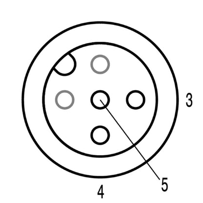1852730000 - M12 Field Attachable Connector, IP67, 5.5-8mm Cable Diameter