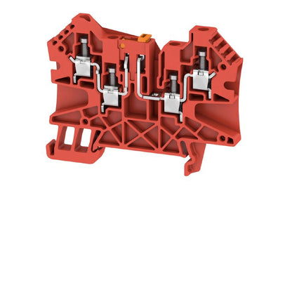 1361900000 - 4 Connection Red Terminal for 4 mm² Wires, 27 A Rated  (Pack of 50)