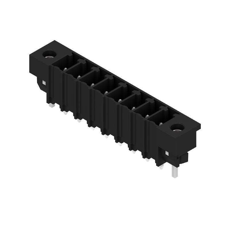 1863640000 - 3.81mm 8-Pole Black Male PCB Connector with Solder Flange  (Pack of 300)