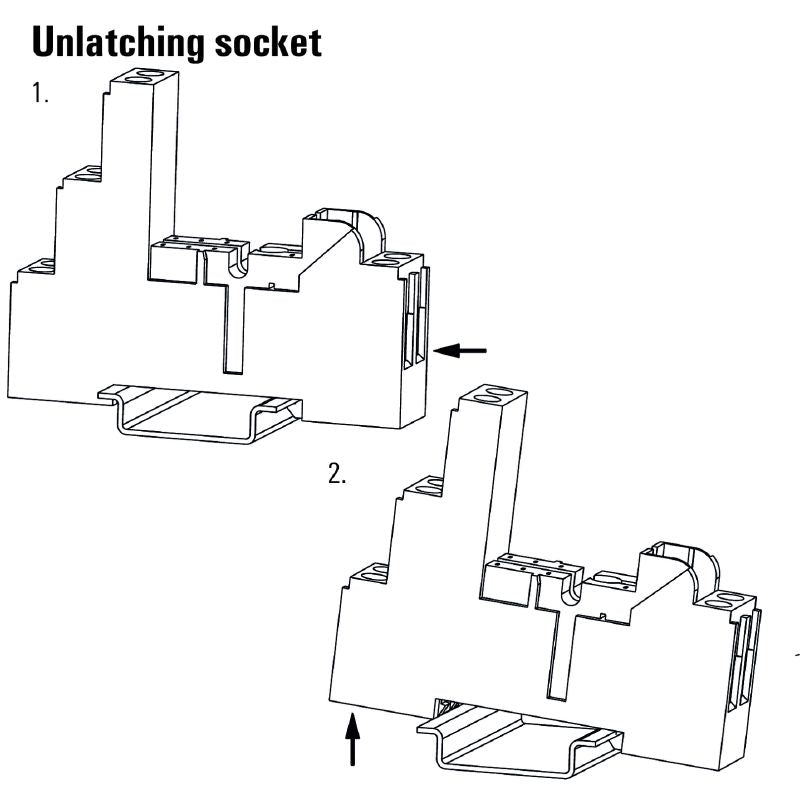 8869470000 - SRC-I Relay Socket with 1 CO Contact, 12A Rating  (Pack of 10)