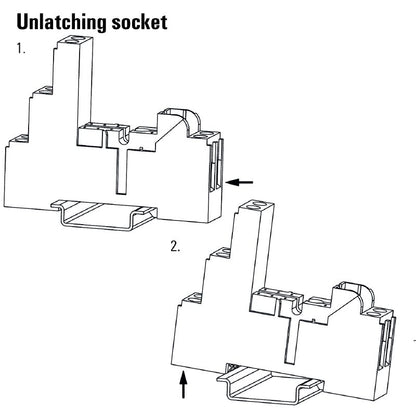 8869470000 - SRC-I Relay Socket with 1 CO Contact, 12A Rating  (Pack of 10)