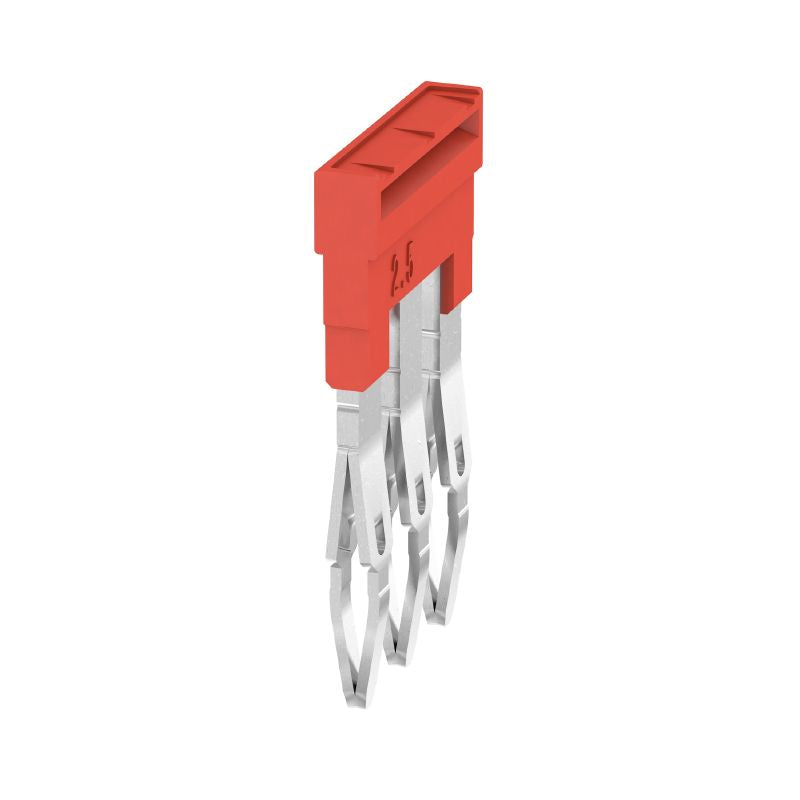 1985670000 - Red Insulated Cross-Connector, 3 Pole, 17.5A, 3.5mm Pitch  (Pack of 60)