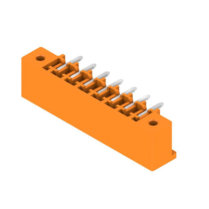 1038090000 - 3.81mm 7-Pole Orange PCB Connector at 270° Angle  (Pack of 50)