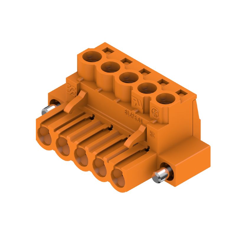 1955770000 - 5-Pole 5mm PCB Connector with 180° Angle and Clamping Yoke  (Pack of 48)