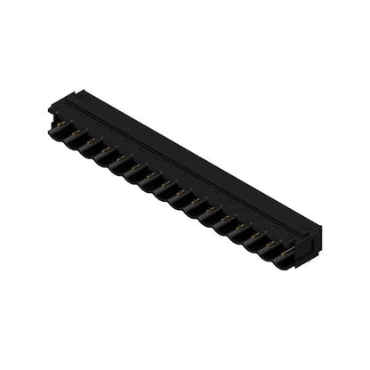 1228150000 - Gold-Plated 5mm PCB Connector with 90° Elbow, Black Box  (Pack of 50)