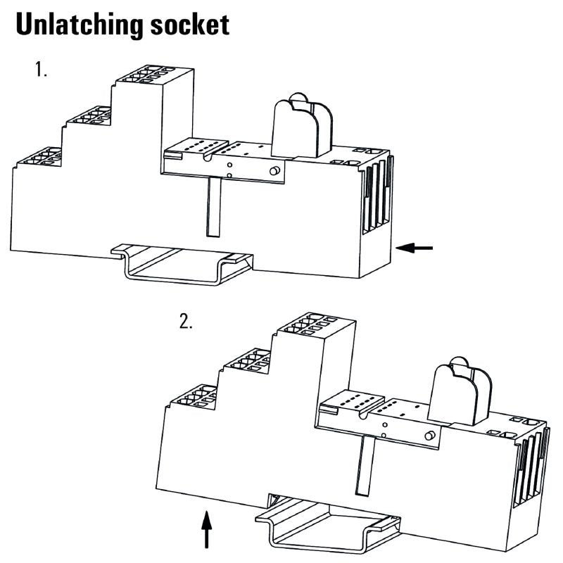 8869430000 - Compact 4 CO Relay Socket, 6A, Push In Connection  (Pack of 10)