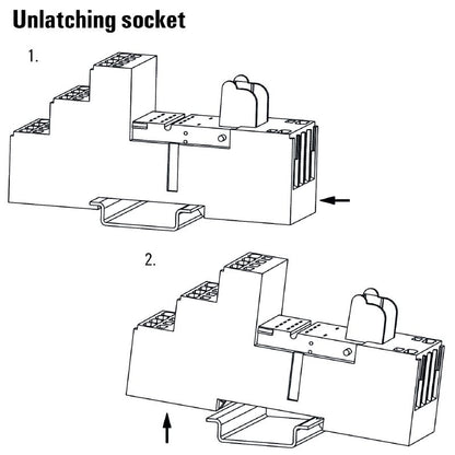 8869430000 - Compact 4 CO Relay Socket, 6A, Push In Connection  (Pack of 10)