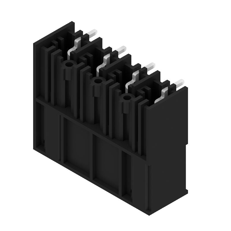 1813510000 - 10.16mm Male 4-Pole PCB Connector, THT Solder, Black  (Pack of 42)