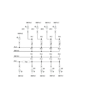 1989340000 - M12 Connector Hood with LED Indicator, 10-48V