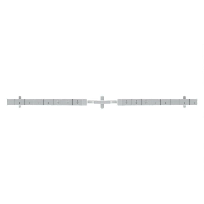 1350550000 - Grey 2mm Polycarbonate Partition Plate with Snap-On Design  (Pack of 10)