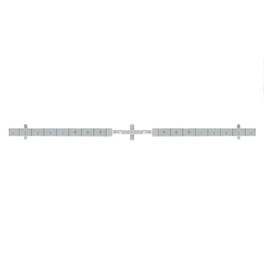 1350550000 - Grey 2mm Polycarbonate Partition Plate with Snap-On Design  (Pack of 10)