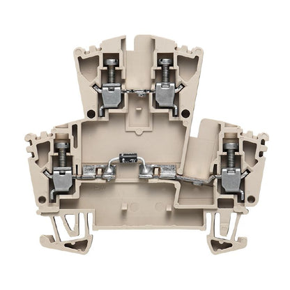 8025610000 - Dark Beige Terminal Block with 4 Connections, 2.5 mm²  (Pack of 25)
