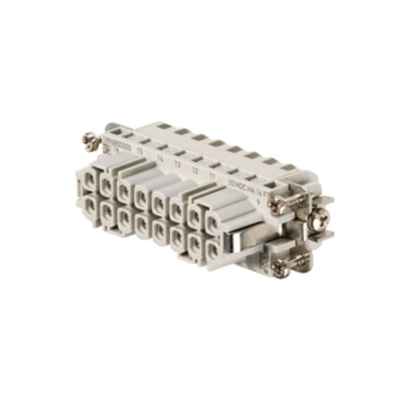 1896800000 - 16 Pole, 250V Female Connection with Tension-Clamp Design