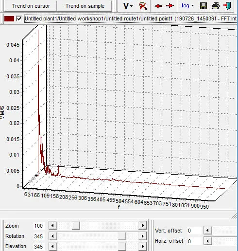 PCE-VM 20 - Compact Vibration Meter with FFT Analysis and LiPo Battery