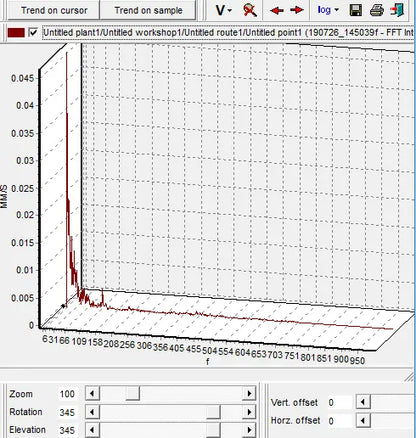 PCE-VM 20 - Compact Vibration Meter with FFT Analysis and LiPo Battery