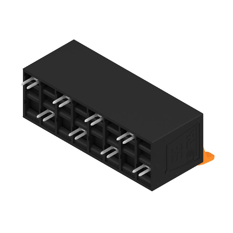 2453750000 - Black 10mm PCB Terminal with 8 Poles & 5mm Pins  (Pack of 10)