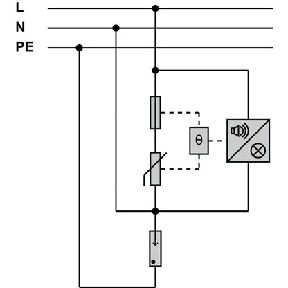 1351700000 - Compact Surge Arrester for Low Voltage with Visual Indicators