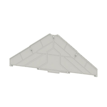 1340340000 - Grey 2mm Horizontal Partition Plate, 100mm Depth, 225mm Height  (Pack of 10)