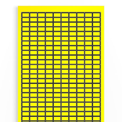 1686160000 - Yellow 9x15mm Acrylic Fiber Device Markers, 7750 Pack  (Pack of 25)