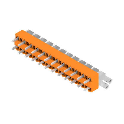 9511890000 - 12-Pole 5mm PCB Terminal with 135° Angle, Tinned Pins  (Pack of 50)