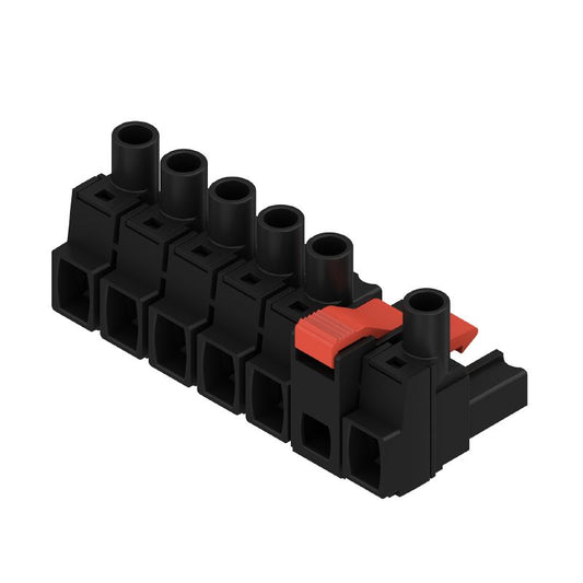 2087410000 - 7.62mm Female PCB Connector, 6 Poles, 180° Orientation  (Pack of 25)