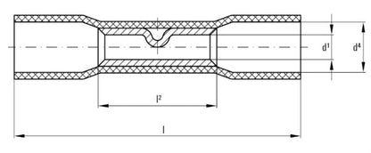 1491530000 - Yellow Insulated Cable Lug for 4-6 mm² Conductors  (Pack of 20)